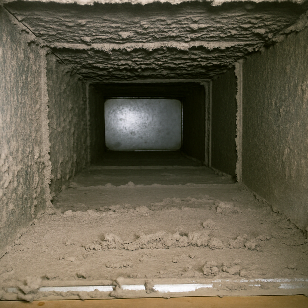 Air Duct Before Cleaning